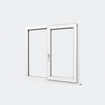 Fenêtre PVC gamme Confort 1 vantail oscillo-battant 1 fixe fermé