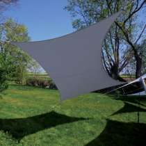 Voile d'ombrage rectangulaire grise