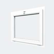 Fenêtre PVC gamme Design 1 vantail ouverture soufflet abattant fermé