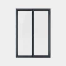 Porte Fenêtre ALU gamme Titans 1 vantail oscillo-battant 1 fixe fermé