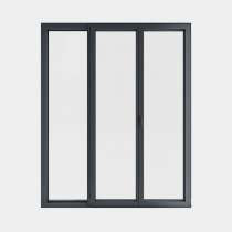 Porte Fenêtre ALU gamme Titans 2 vantaux dont 1 oscillo-battant 1 fixe fermé