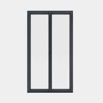 Porte Fenêtre ALU gamme Titans+ 2 vantaux dont 1 oscillo-battant fermé