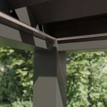 option LED pergola bioclimatique motorisee lames orientables