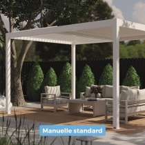 pergola manuelle bioclimatique appui facade ou autoportante