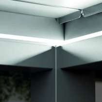 option LED pergola bioclimatique motorisee lames orientables