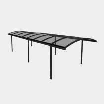 Carport standard avec structure ALU autoportant 1 module