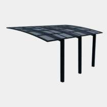 Carport standard avec structure ALU autoportant 2 modules