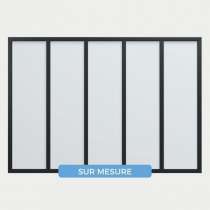 Verrière ALU sur mesure 6 vitrages simple
