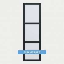 Verrière ALU sur mesure 1 vitrage 2 traverses