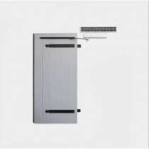 Volet battant ALU 27mm avec motorisation solaire sans bâti 1 vantail