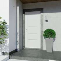 Porte d'entrée insert alunox intérieur et extérieur RAL 9016