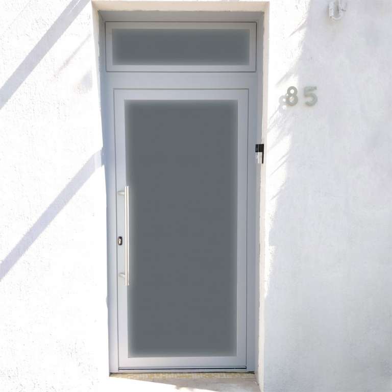 Porte d'entrée Alu Vitrée Classique avec Vitrage Transparent