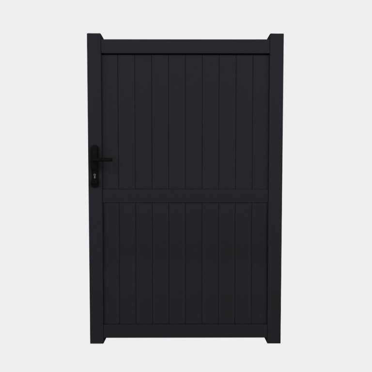 Portillon droit avec lames verticales en ALU