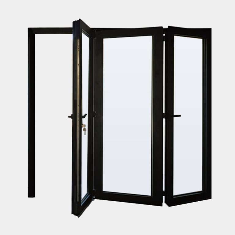 Porte pliante ALU 3 vantaux (3+0) ouverte