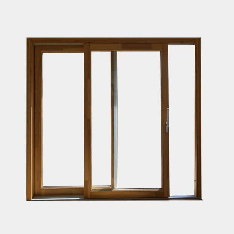 Visuel produit fenêtre Coulissante à relevage Bois gamme Oxygène 1 vantail + 1 fixe