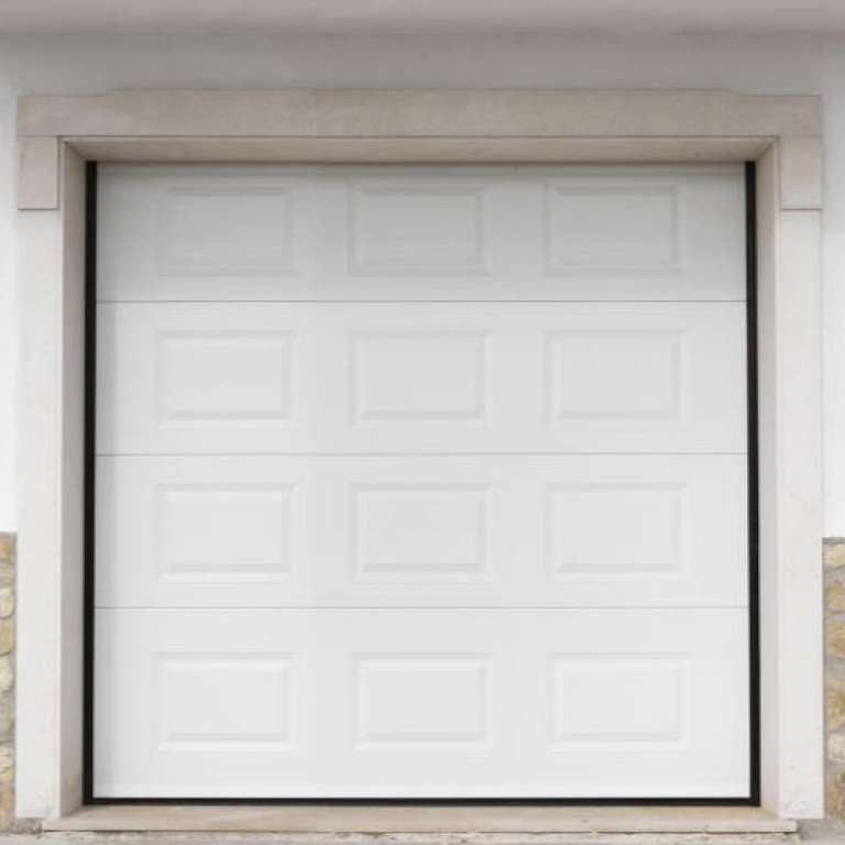 Porte de garage sectionnelle en kit blanche ral 9010