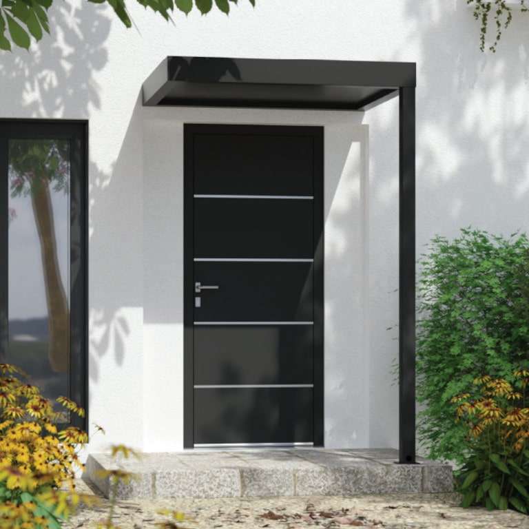Marquise ALU 1 poteau ambiance
