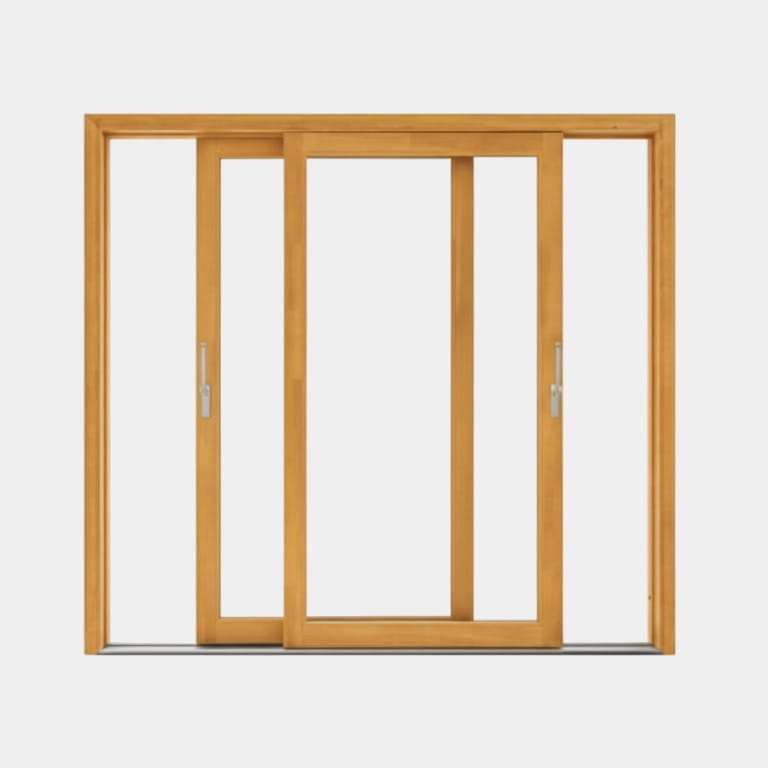 Baie coulissante bois 2 vantaux sur mesure