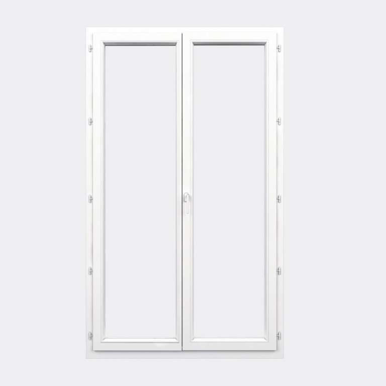 Porte Fenêtre PVC gamme Confort 2 vantaux à la française fermé