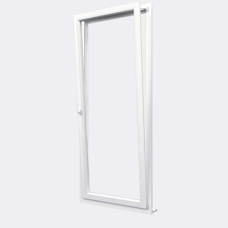 Porte Fenêtre PVC gamme Confort 1 vantail oscillo-battant ouvert