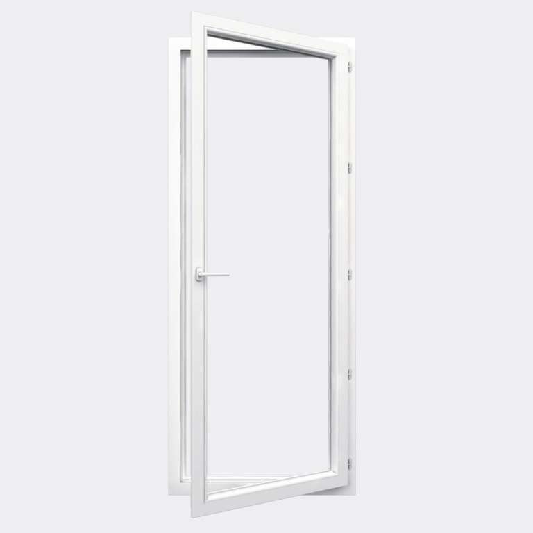 Porte Fenêtre PVC gamme Design 1 vantail à la française ouvert