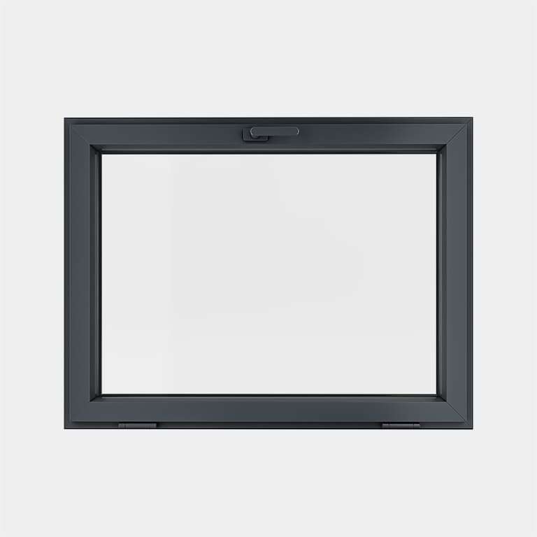 Fenêtre ALU gamme Titans 1 vantail soufflet abattant fermé
