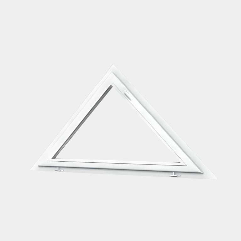 Houteau (triangle) PVC 1 vantail ouvrant basculant