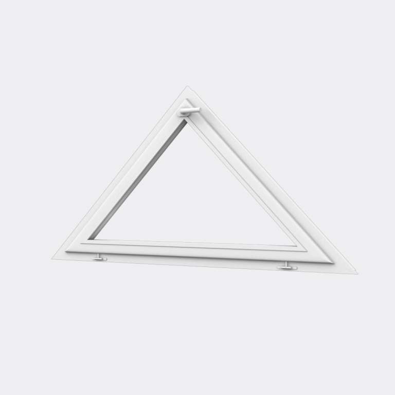 Houteau (triangle) PVC 1 vantail ouvrant basculant