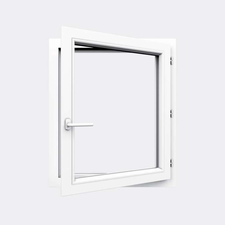 Fenêtre PVC gamme Confort 1 vantail ouverture à la française ouvert