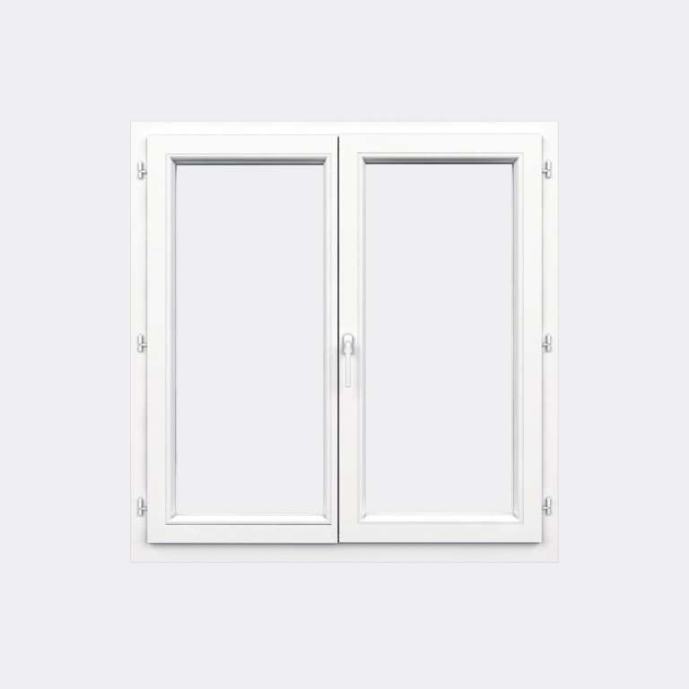 Fenêtre PVC gamme Confort 2 vantaux ouverture à la française fermé