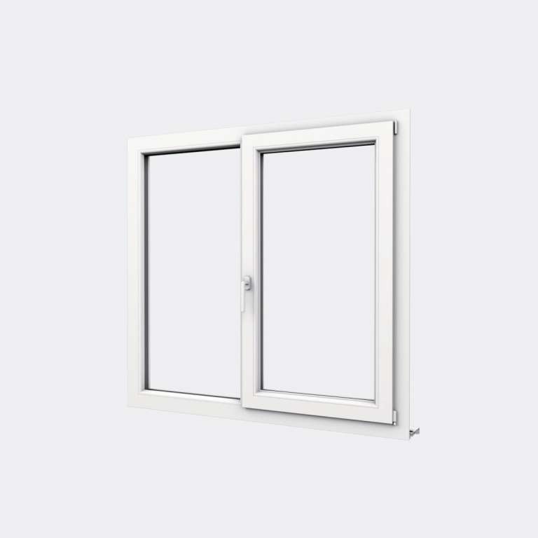 Fenêtre PVC gamme Confort 1 vantail oscillo-battant 1 fixe fermé