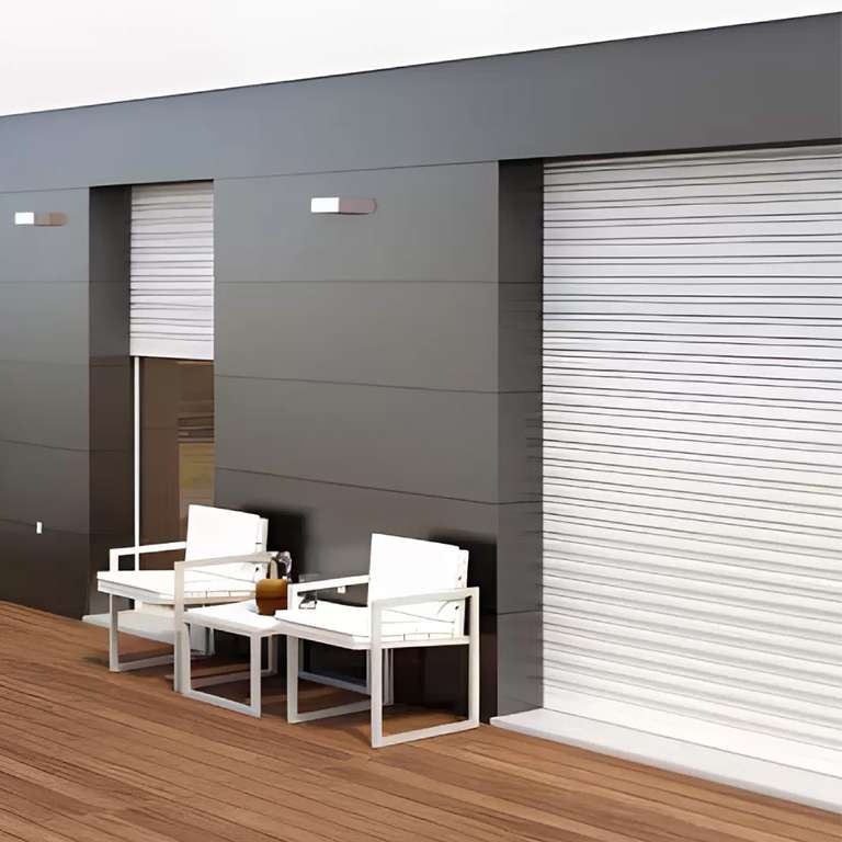 volet roulant tunnel pvc motorisation filaire ambiance