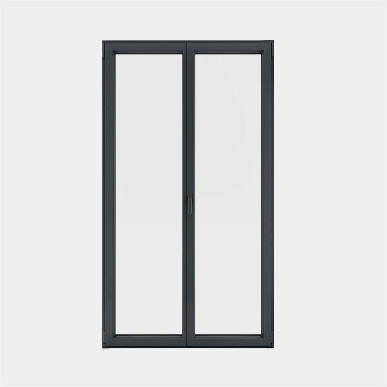 Porte Fenêtre ALU gamme Titans 2 vantaux dont 1 oscillo-battant fermé