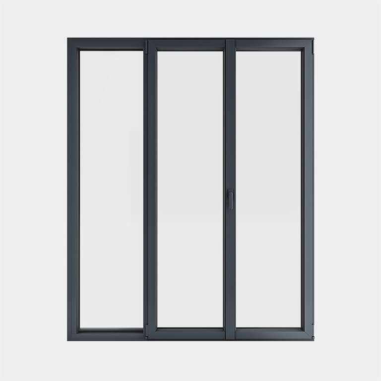 Porte Fenêtre ALU gamme Titans+ 2 vantaux dont 1 oscillo-battant 1 fixe fermé