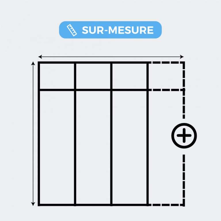 Verrière Atelier avec traverse Gamme Loft ALU 1 à 8 vitrage sur mesure