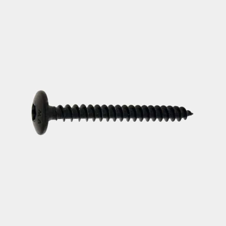 Vis pentures acier zingué noire 6x60