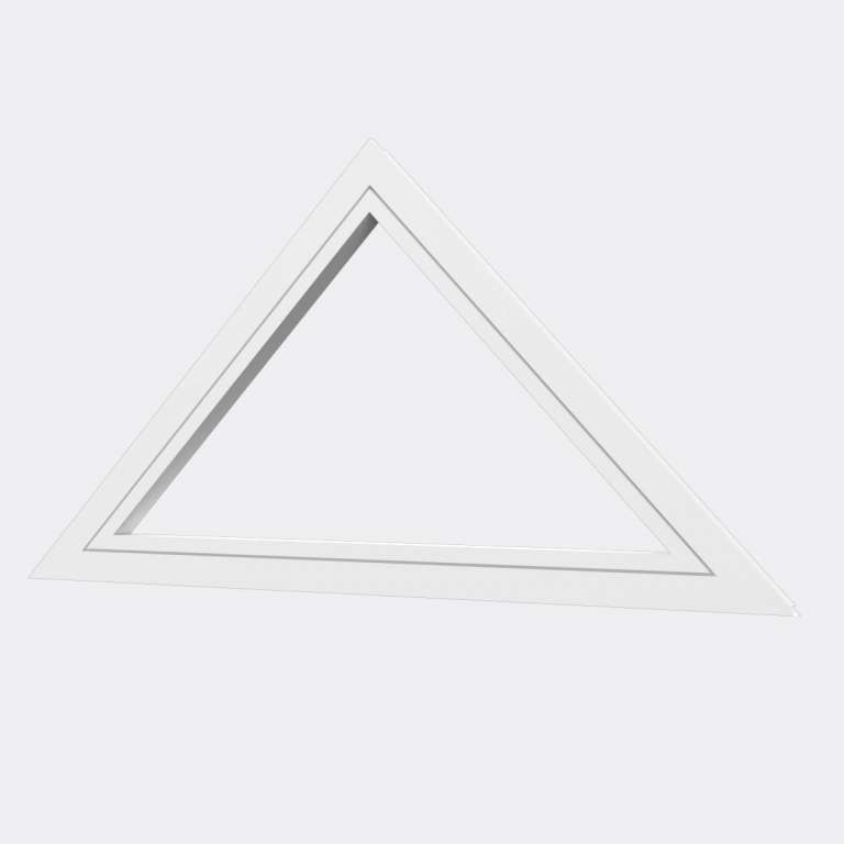 Fenêtre Triangle  (houteau fixe) ALU gamme Titans