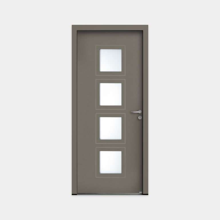 Porte entrée ALU marque Bel'M modèle MARSA 1 vantail