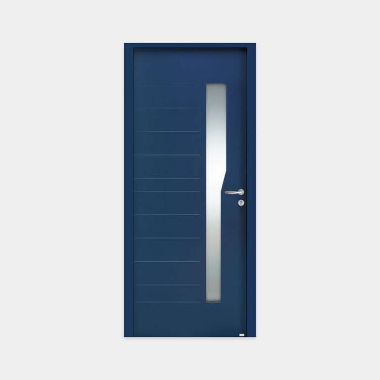 Porte entrée ALU marque Bel'M modèle MIRAGE 1 vantail