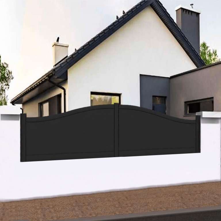 Clôture chapeau de gendarme en ALU gris anthracite