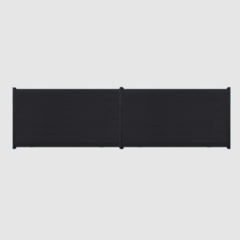 Clôture en ALU rainurée gris anthracite