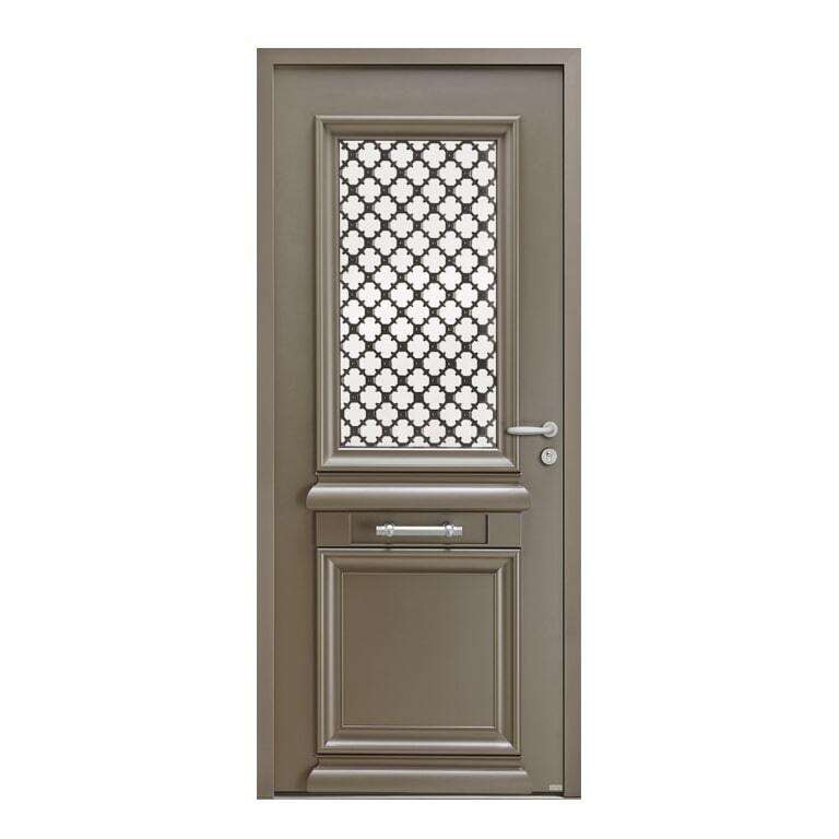 Porte d'entrée ALU Bel'M modèle ATHENA bronze texturé