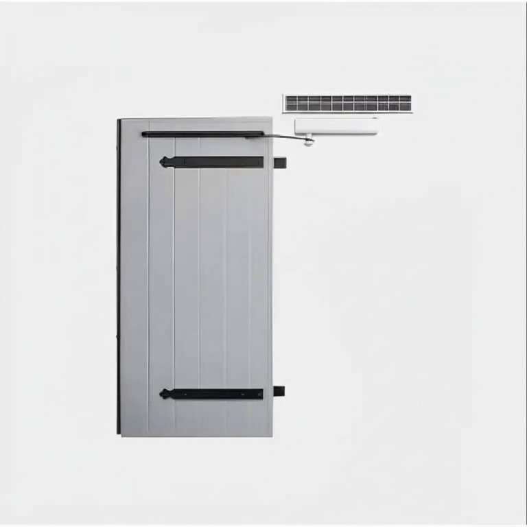 Volet battant ALU 27mm avec motorisation solaire sans bâti 1 vantail