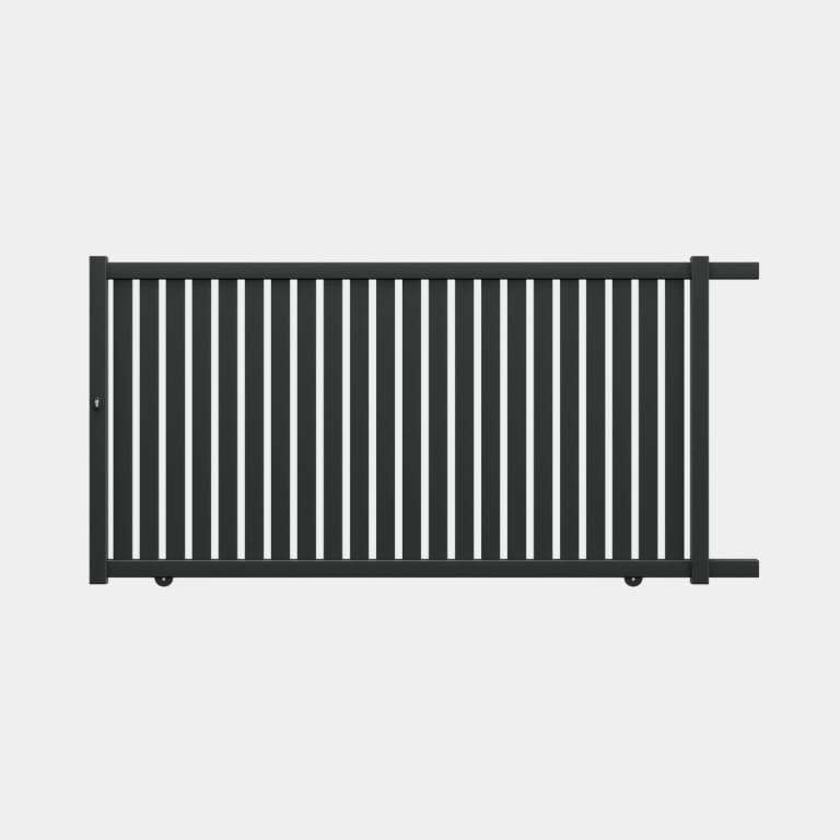 Portail coulissant Aluminium sur mesure lames verticales