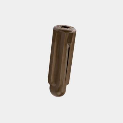 Cheville plastique crampon pour vis de diamètre 5 à 9 mm perçage à 10 mm