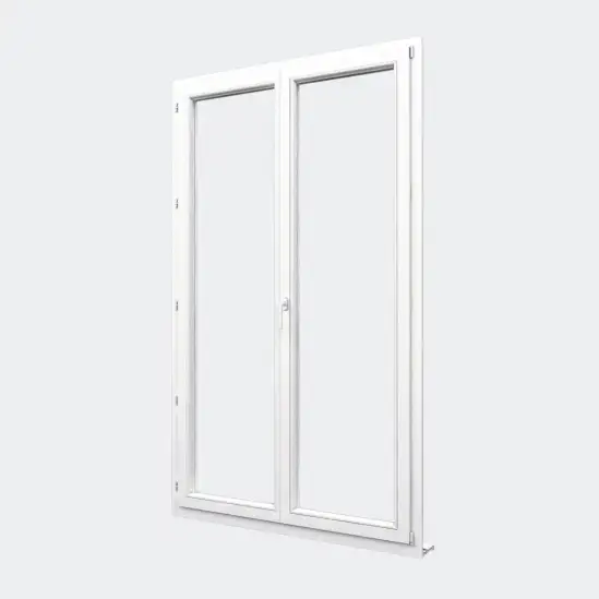 PorteFenêtre PVC 2 vantaux ouverture oscillobattant sur mesure