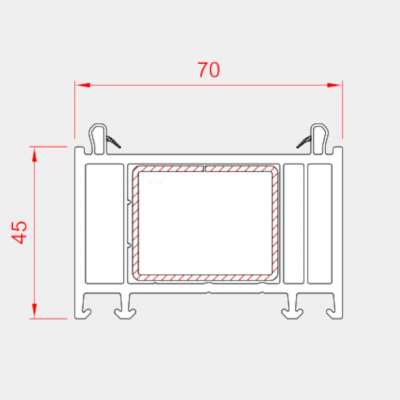 Elargisseur 45mm en PVC