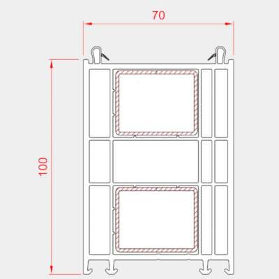 Elargisseur 100mm en PVC