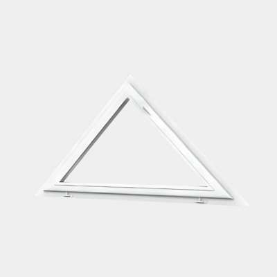 Houteau (triangle) PVC 1 vantail ouvrant basculant