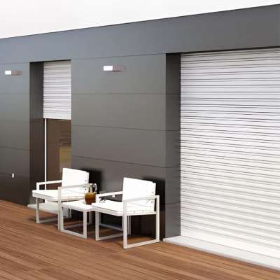 volet roulant tunnel pvc motorisation filaire ambiance